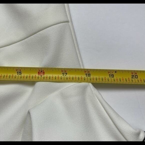 Sharagano White with Black Striped Ribbon Detail Feminine Dress NWT Size 6 - Picture 13 of 13